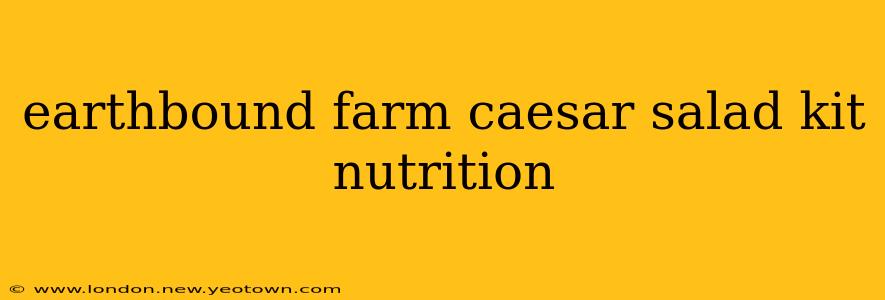 earthbound farm caesar salad kit nutrition