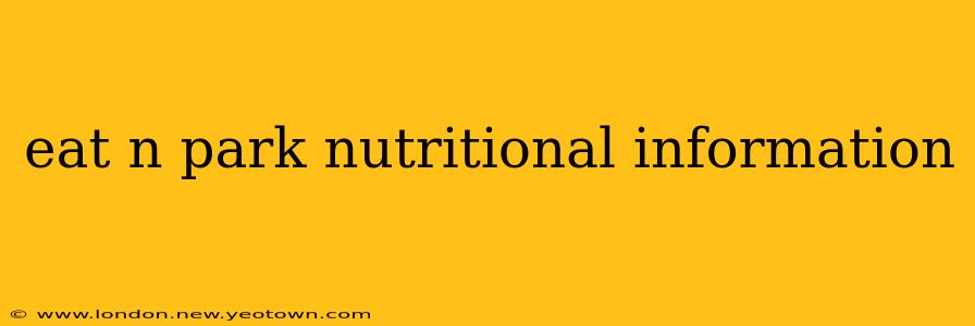 eat n park nutritional information