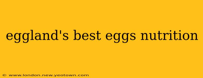 eggland's best eggs nutrition