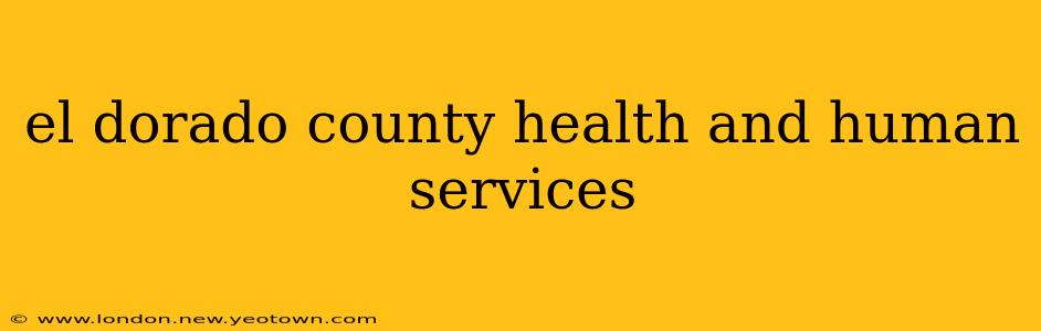 el dorado county health and human services