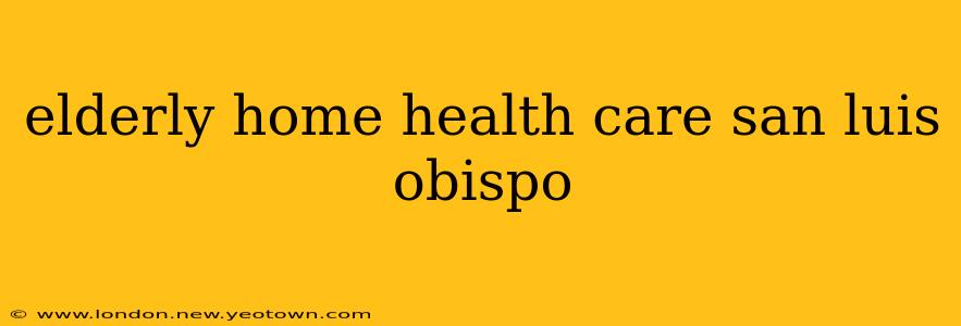 elderly home health care san luis obispo