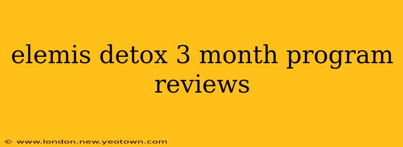 elemis detox 3 month program reviews