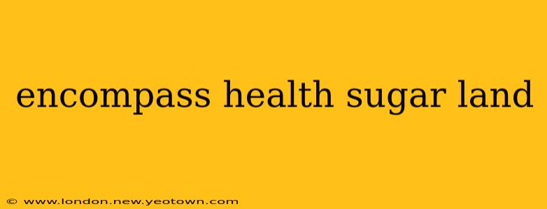 encompass health sugar land