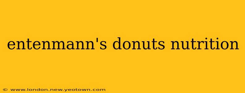 entenmann's donuts nutrition