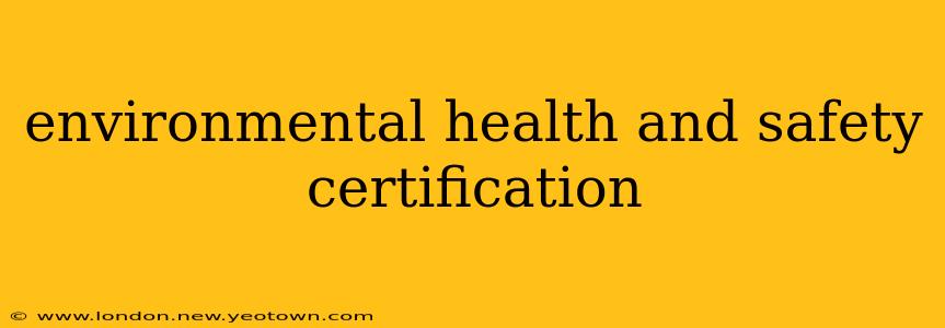 environmental health and safety certification