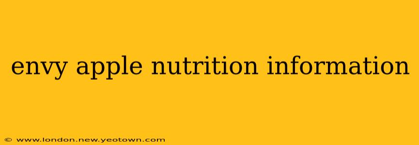 envy apple nutrition information