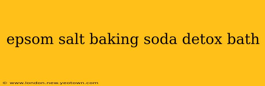 epsom salt baking soda detox bath