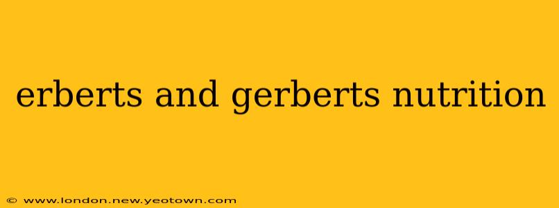 erberts and gerberts nutrition