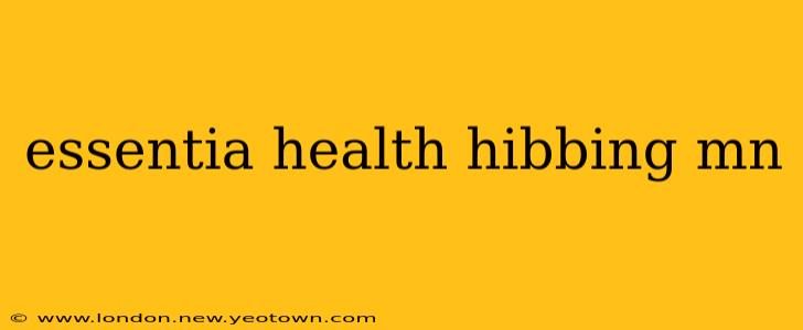 essentia health hibbing mn
