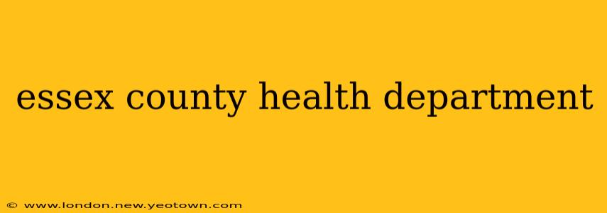 essex county health department