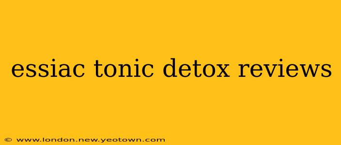 essiac tonic detox reviews