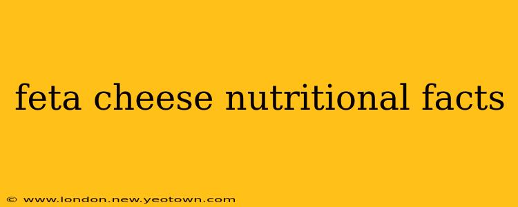 feta cheese nutritional facts