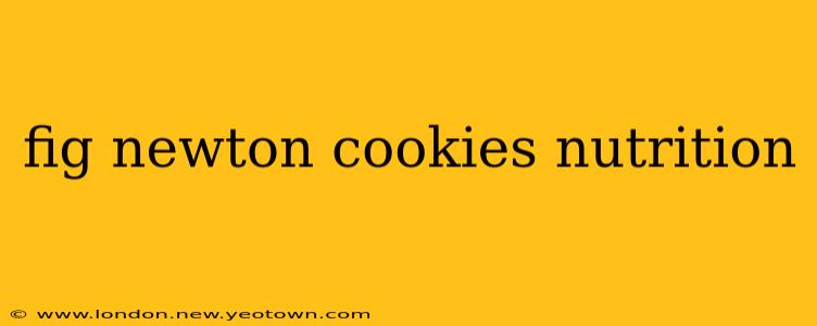 fig newton cookies nutrition
