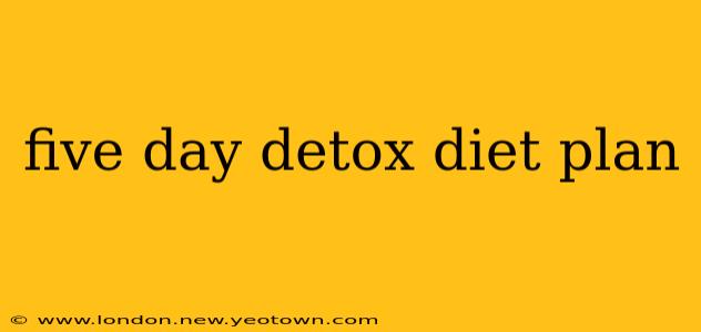five day detox diet plan