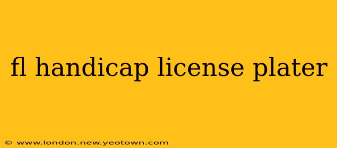 fl handicap license plater