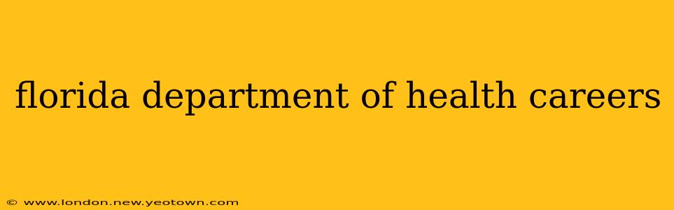 florida department of health careers