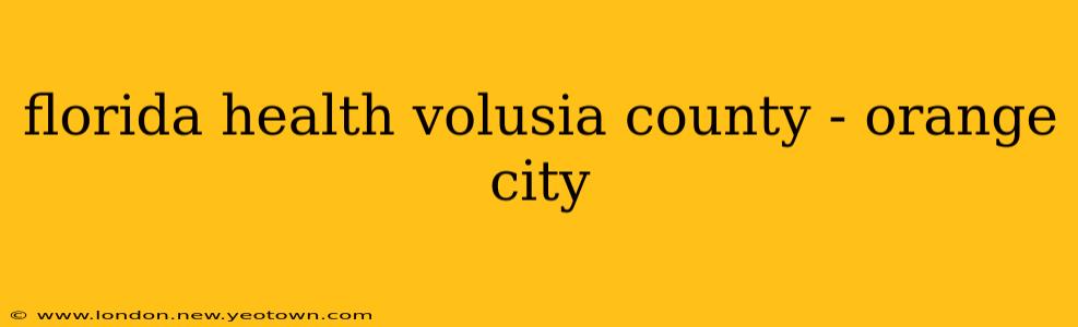 florida health volusia county - orange city
