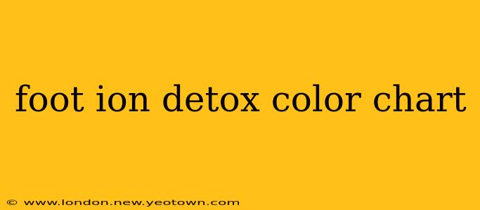 foot ion detox color chart