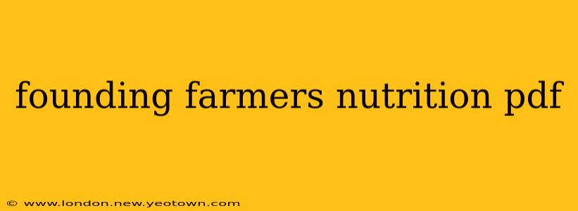 founding farmers nutrition pdf