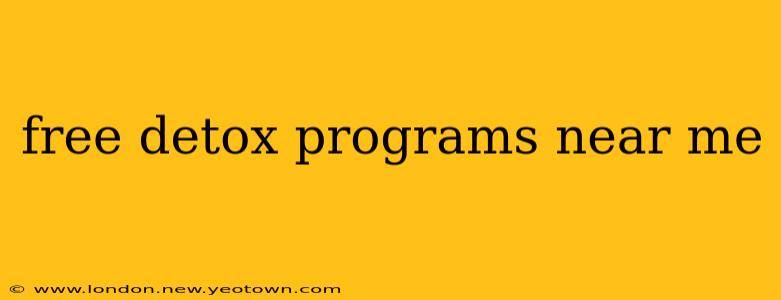 free detox programs near me