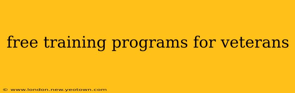 free training programs for veterans