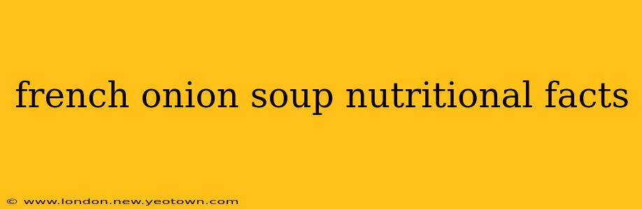 french onion soup nutritional facts