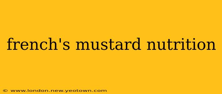 french's mustard nutrition
