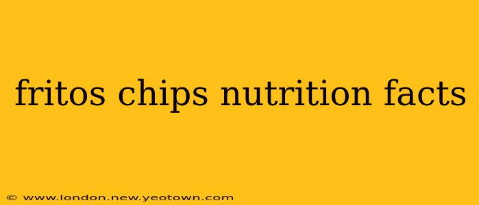 fritos chips nutrition facts