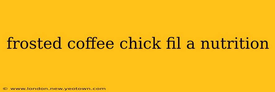 frosted coffee chick fil a nutrition
