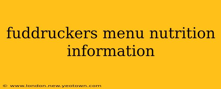 fuddruckers menu nutrition information