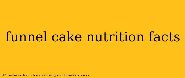funnel cake nutrition facts