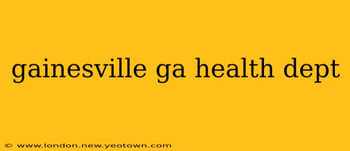 gainesville ga health dept