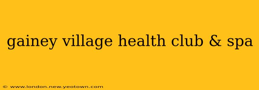gainey village health club & spa