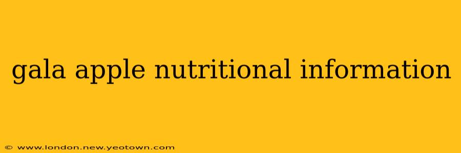 gala apple nutritional information
