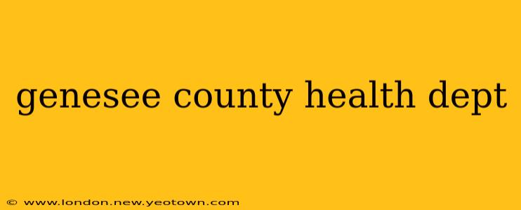 genesee county health dept