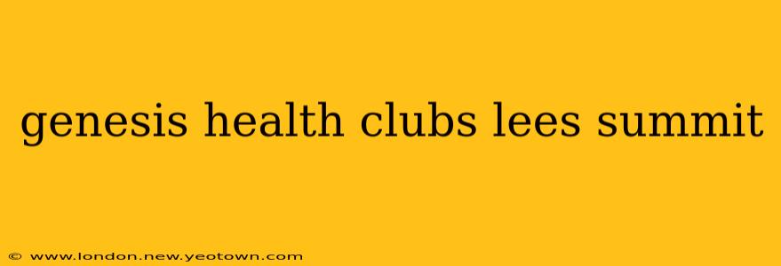 genesis health clubs lees summit