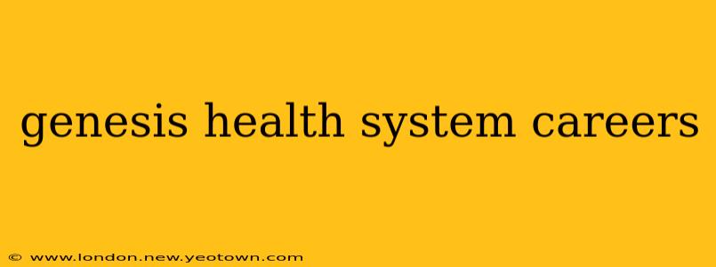 genesis health system careers