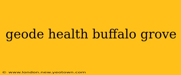 geode health buffalo grove