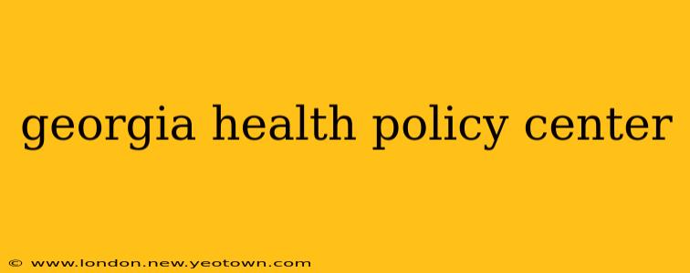 georgia health policy center
