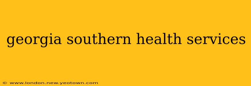 georgia southern health services