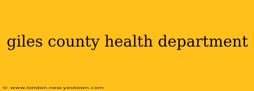 giles county health department