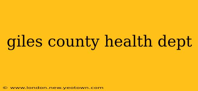 giles county health dept