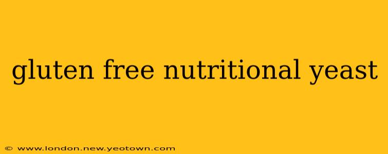 gluten free nutritional yeast