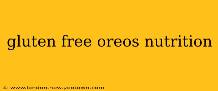 gluten free oreos nutrition