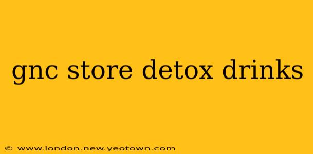 gnc store detox drinks