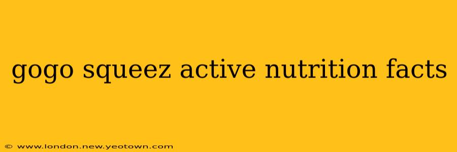 gogo squeez active nutrition facts