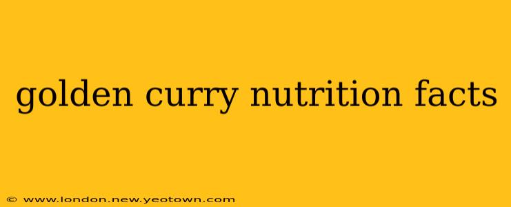golden curry nutrition facts