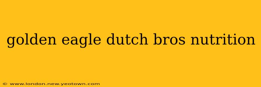 golden eagle dutch bros nutrition