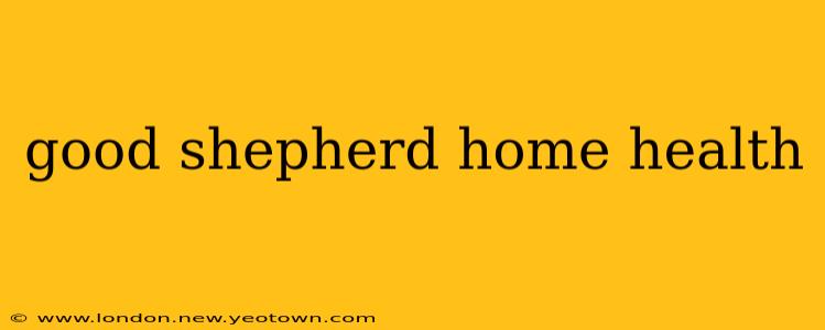 good shepherd home health