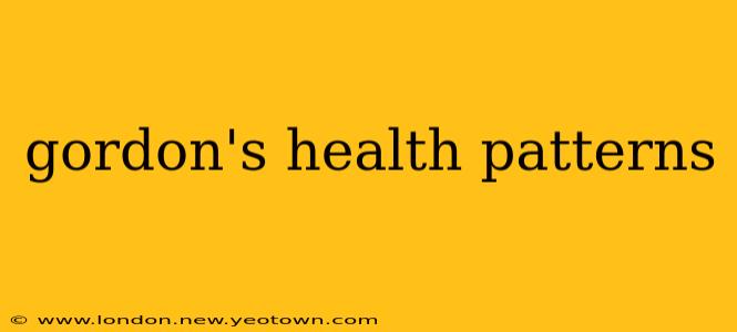 gordon's health patterns